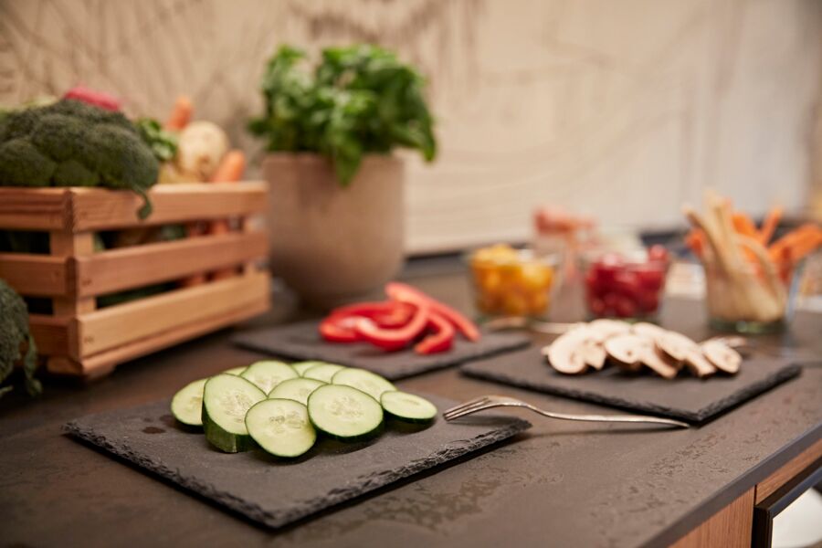 Gemüse-Auswahl für einen gesunden Start in den Tag – Bio-Hotel Oswalda Hus.